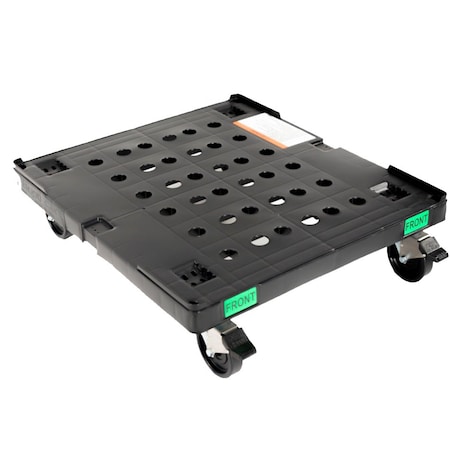 Effizient 28 in Plastic Dolly, HDPE, 2 rigid casters w/brake, 2 swivel casters EL28201HDPEGEN